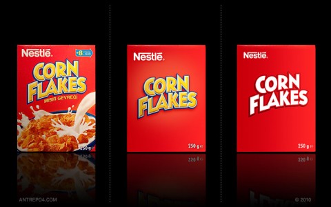corn flakes minimalista