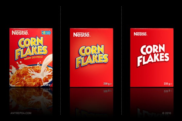 corn flakes minimalista